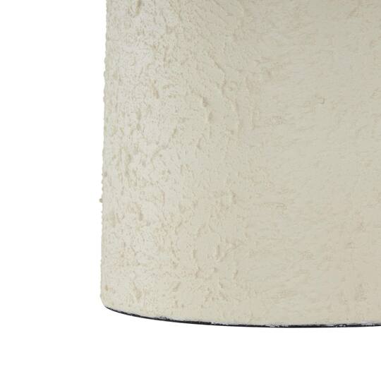 Cream Metal Fluted Distressed Textured Vase Set